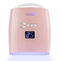 Ayshone Pink 48W Rechargeable Cordless UV LED Nail Lamp for Gel Nails, Manicure & Salon
