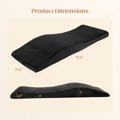 FAHKNS Ergonomic Lash Bed Topper - High Density Foam, 70.8in