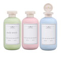 10oz Refillable Travel Shampoo Bottles - 3 Pack with Flip Cap