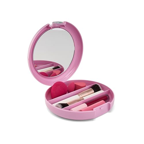 Caboodles For Good Cosmic Compact, Wicked: For Good Limited Edition, Lavender, Travel Organizer For Makeup Snap-Tight Latch For Mess-Free Travel, Compact Size, Mirror Included