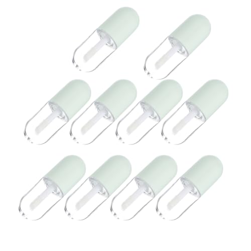 10Pcs 5ml Refillable Lip Gloss Tubes with Applicator Wands