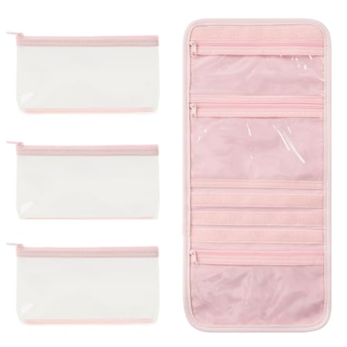 VanFn Cosmetic Bags, Makeup Bag Cosmetic Bag for Women Cosmetic Travel Makeup Bag Large Travel Toiletry Bag for Girls Make Up Bag Brush Bags P.Travel Series