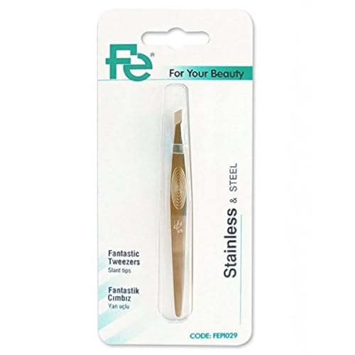 Fe Fantastic Tweezer, Silver, One Size - Premium Stainless Steel, Precision-Aligned Tips for Effortless Hair Removal
