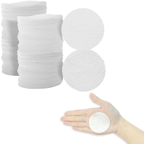 Disposable Facial Pads 200 Pcs Soft Non-Woven Makeup Remover & Cleansing Cushions