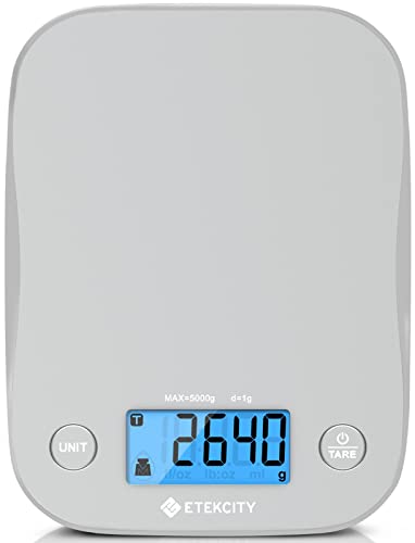 Etekcity Food Nutrition Kitchen Scale, Digital Grams and Ounces for Weight Loss, Baking, Cooking, Keto and Meal Prep, Large, 304 Stainless Steel