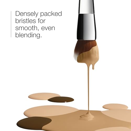 Clinique Versatile Blending Buffing Foundation Brush for Cream, Liquid, and Powder Foundation | Buildable Coverage