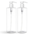 BRIGHTFROM 32 oz Pump Bottles, BPA-Free Shampoo Dispensers, 2 Pack