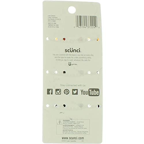Scunci Effortless Beauty Jaw Hair Clips 3 ea (Pack of 2)