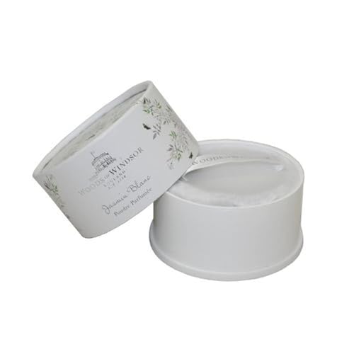 Woods White Jasmine Body Dusting Powder with Puff, 3.5 oz