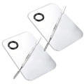 Stainless Steel Makeup Mixing Palette with Spatula – 2 Pc Set