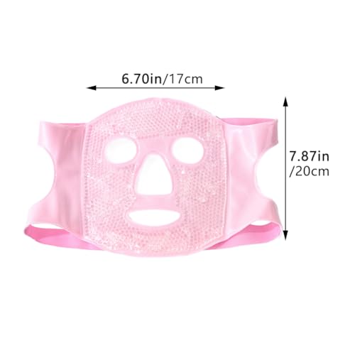 Gel Beads Ice Face Mask - Cold Hot Compress Pack for Puffiness