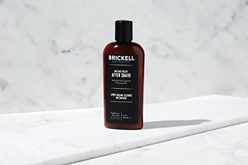 Brickell Men's Scented Aftershave Balm 4oz — Soothing, Hydrating Razor Burn Relief