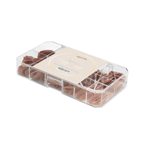 Apres Neutrals Gel-X Imani Box Of Nail Tips, 11 Sizes 00-9, Soft Gel Tip Box (150pcs) (Sculpted Coffin Long, 150)