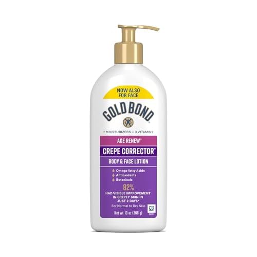 Gold Bond Age Renew Crepe Corrector Body Lotion, Replenishing & Smoothing Formula, 13 oz (Packaging May Vary)