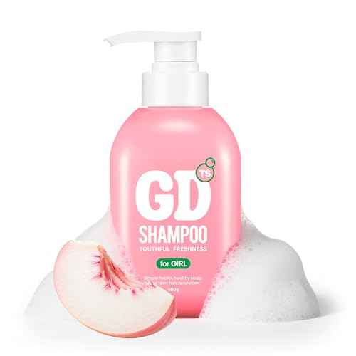 TS GD Shampoo for Teens | Korean Anti-Dandruff for Oily & Itchy Scalp | Fruity Allergy-Free Scent | Sulfate-Free Gentle Hair Care (14.1 Oz) (GD Shampoo for girl)
