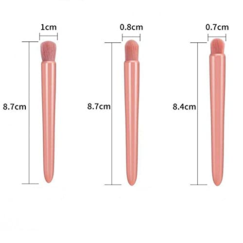 COSHINE 5-Piece Travel Makeup Brush Set with Mirror