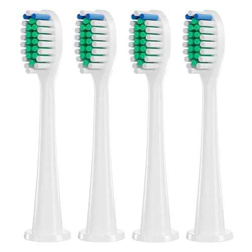 Replacement Toothbrush Heads for Philips Sonicare, Electric Toothbrush Head C1 Compatible with 1100/4100/5100/5300/6100/7500/9300 and More Click-on Handles, 4 Pack