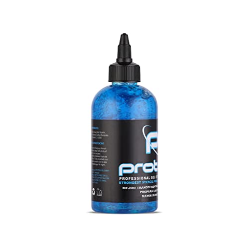 Tattoo Stencil Primer Gel - Long Lasting & Smudge Proof, 8oz Blue