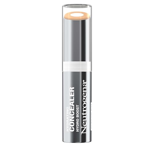 Neutrogena Hydro Boost Hydrating Concealer Stick for Dry Skin, Oil-Free, Lightweight, Non-Greasy and Non-Comedogenic Cover-Up Makeup with Hyaluronic Acid, 10/Fair, 0.12 Oz