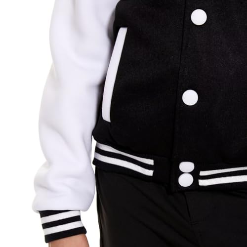 Jeecoin Kids Baseball Jackets Boys Girls Varsity Bomber Jacket Casual Lightweight Sports School Jacket
