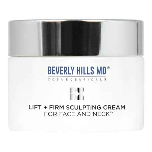 Beverly Hills MD Lift & Firm Sculpting Cream- Tighten & Tone Skin, Anti-Aging Lotion for Smooth, Moisturized Complexion- Lift and Smooth Face, Neck, D?collet? w/Silk Peptides, + Aloe Vera, Vitamin E