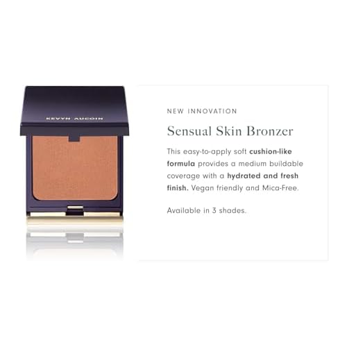 Kevyn Aucoin Sensual Skin Bronzer, Golden Hour - Medium (balanced bronze for medium to tan skin tones): Get a sun-kissed glow. Cream-to-powder formula. Blur texture, pores & fine lines. Made in Italy.