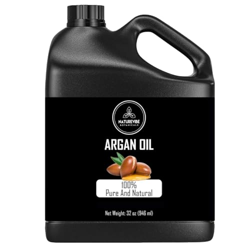 Naturevibe Botanicals Argan Oil 32 Ounces | 100% Pure and Natural | Great for Skin Care and Hair Care