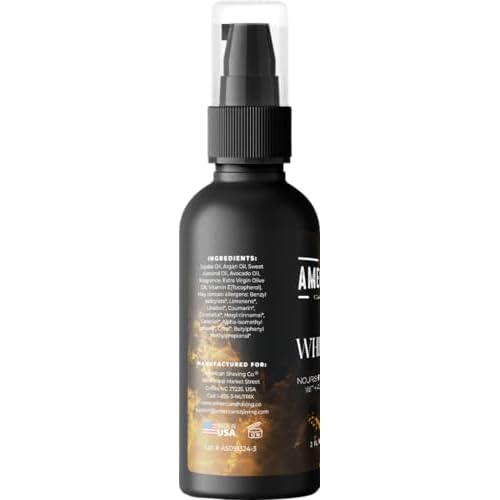 Whiskro Beard Oil for Men |100 % Pure Organic Avocado Oil | Non-Greasy Beard Conditioner & Softener | Natural Oil for Thicker, Fuller Beard| Premium Facial Hair Growth Products| US made