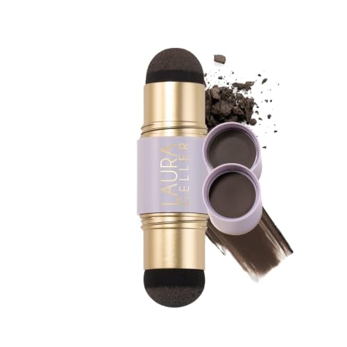 LAURA GELLER Root Touch-Up Hair & Brows Dark Brown 04 - Instant Gray Coverage