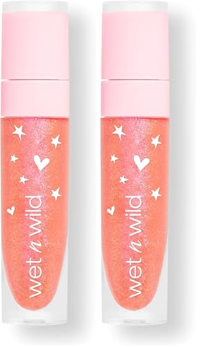 wet n wild Pampered Lip Gloss - Rose Scent & Vitamin E (2-Pack)