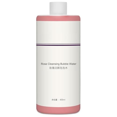Oxygen Bubbles Facial Cleansing Solution for Hydrogen Oxygen Bubble Machine, Magic Bubble Cleaning Moisturizing and Oil Control Water Element Serum Liquid (Rose)