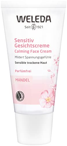 Weleda Sensitive Care Face Cream, 1 Fluid Ounce, Fragrance Free, Plant Rich Moisturizer with Sweet Almond Oil