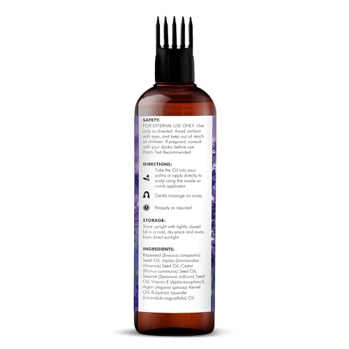 Majestic Pure Lavender Hair Oil with Biotin & Argan - 6.7 Fl Oz