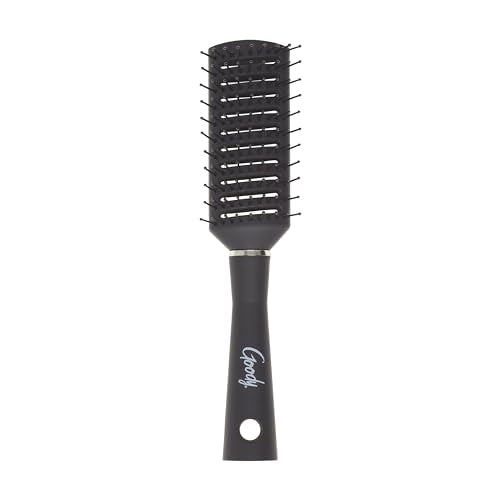 Goody Detangle It Vented Hair Brush, Black, Quick Drying Detangler with Flexible Bristles, Use as Detangling or Styling Brush, Tackles Tangles & Knots, All Hair Types