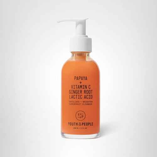 Youth To The People Superfruit Facial Cleanser Full Size - Papaya + Vitamin C Exfoliating Face Wash, Cellular Skin Renewal with AHA + BHA, Evens Skin Tone & Texture for Soft + Radiant Skin - 5 fl oz