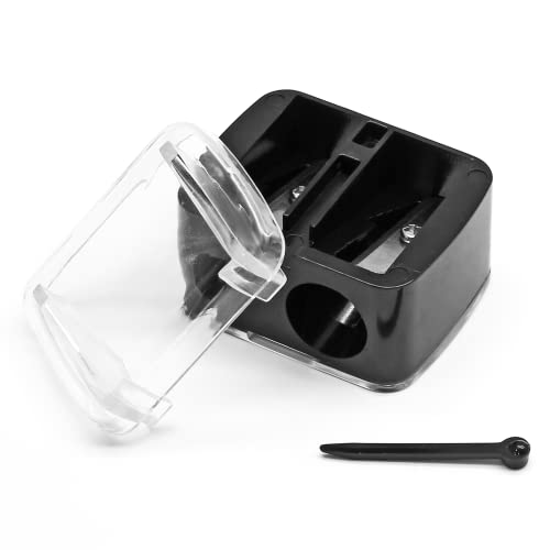 BokWin Dual Hole Cosmetic Pencil Sharpener 5-Pack for Eyeliner & Lip Liner