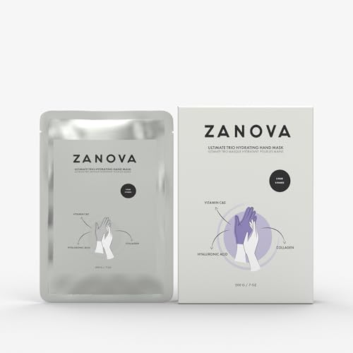 Zanova Hydrating Hand Mask Gloves for Dry Hands & Repair - 5 Pairs