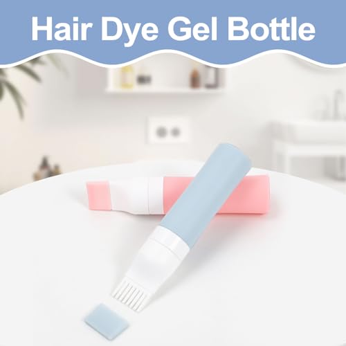 Silicone Hair Oil Applicator Bottle - Reusable 2-Pack for Hair Care & Coloring