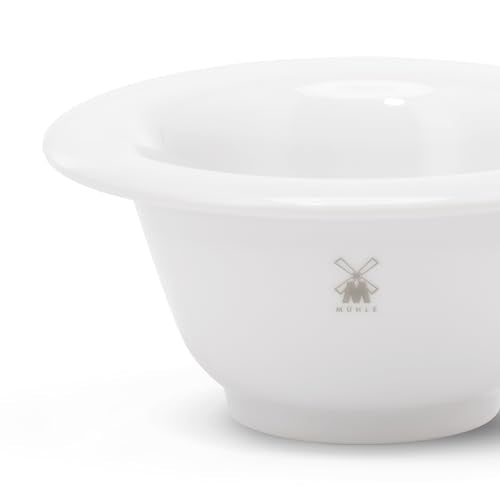M?HLE White Porcelain Platinum Rim Shaving Dish