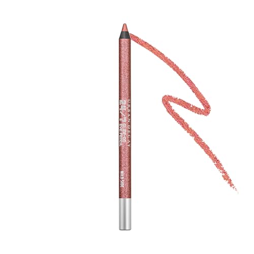 URBAN DECAY 24/7 Glide-On Waterproof Eyeliner Pencil (Uzi - Dark Gunmetal Gray Shimmer), Smudge-Proof, Transfer-proof, Long-lasting Colored Eye Liners, Hydrating Vitamin E, Cruelty-free - 0.04 oz