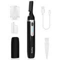 Eyebrow Trimmer, Electric Eyebrow Razor for Women Men, Rechargeable Painless LED Light Facial Hair Shaver Remover with Rinseable Blade for Face Lips Neck Leg