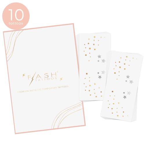 Starry Freckles Metallic Flash Tattoos - Set of 10