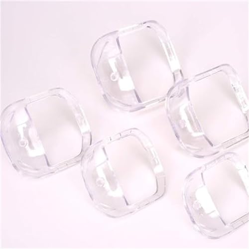 Beard Shaper Goatee Mustache Grooming Tool Face Hair Styling Template for Man - Transparent - 5 PCS/Set (Transparent)