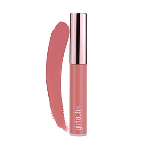 Girlactik Long Lasting Matte Lip Paint Liquid Lipstick in Allure- Long wearing, Smooth Application, Pigmented, Non-Crack Formula, Lightweight, 7.5 ml / .25 oz, (Dollhaus)