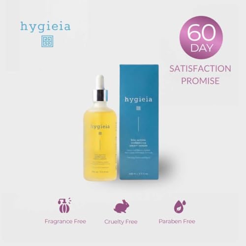 Hygieia + Bio-Active Idebenone Smart Serum with Liposomal Delivery - Potent Antioxidant Face Serum for Anti-Aging, Firming & Environmental Defense - Vitamin C & E, Hyaluronic Acid & Hibiscus (3.3 oz)
