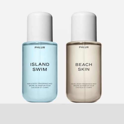 PHLUR Endless Summer Duo - Beach & Island Body & Hair Mist Set, 8oz