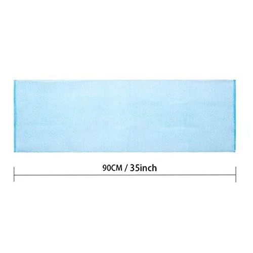 ARCH&M 3-Pack Premium Nylon Exfoliating Towel - 35-Inch Quick-Dry, Hygienic Japanese Washcloth for Body & Back - Durable, Machine Washable, Long-Lasting (Peach Purple Pink)