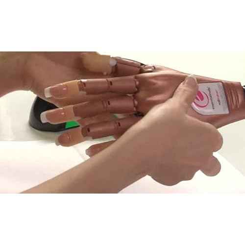 Nail Trainer¢ç Practice Hand INCLUDES 6 Hour On-Line Competition Level Nail Art Tuition By A Champion Nail Artist, Nail Extensions, Nail Art Manicure Training Hand &100 Practice Nails