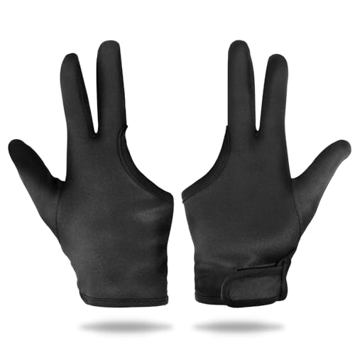 Heat Resistant Hair Styling Gloves - 3 Finger Cotton Mittens