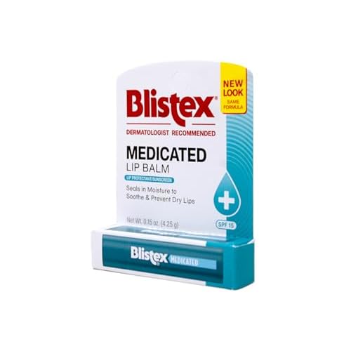 Blistex Medicated Lip Balm, 0.15 Ounce, SPF 15, Hydrating, Pack of 24